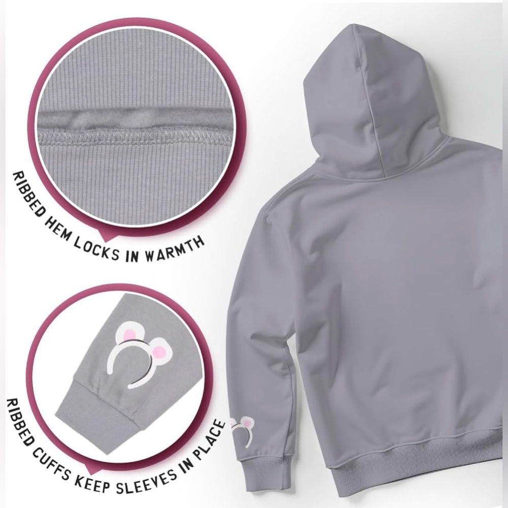 Mean Girls Hoodie I'm A Mouse Duh Women’s Large Pull Over Hoodie Regina George - Picture 2 of 9